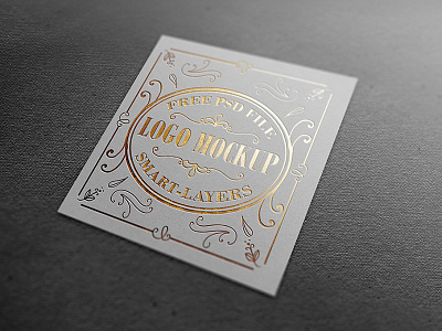 Gold and Silver Foil Logo Mockup download foil logo mockup free freebie gold logo mockup logo metallic logo mockup mockup psd silver logo mockup stamping logo mockup