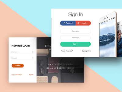 Sign Up and Login Forms download forms free freebie login forms login psd psd sign up form