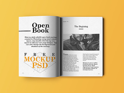 Open Book Mockup book download free free psd freebie mockup mockup psd open book psd