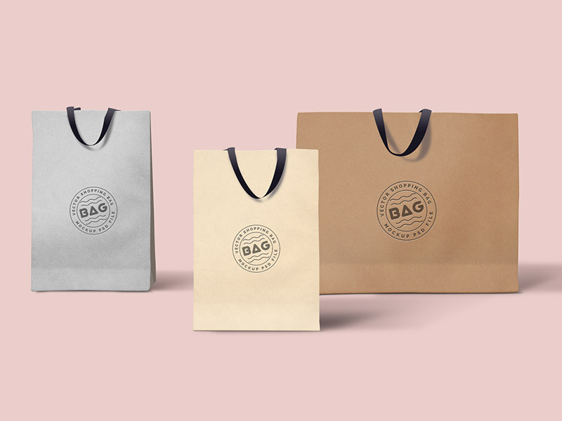 Download Shopping Bags Mockup by GraphicsFuel (Rafi) | Dribbble ...