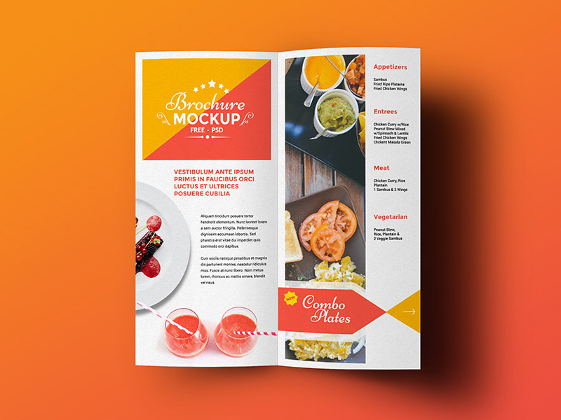 Bi-Fold Brochure Mockup template brochure download psd freebies free mockup free psd bi-fold brochure mockup