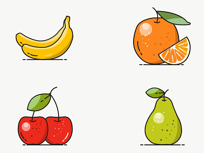 Vector Fruit Icons downloads free freebies fruit icons icons vector icons vectors