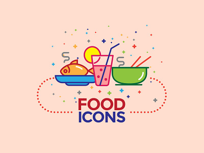 Food Icons coffee cup download drink fish food icons free freebies icons milk pizza vectors