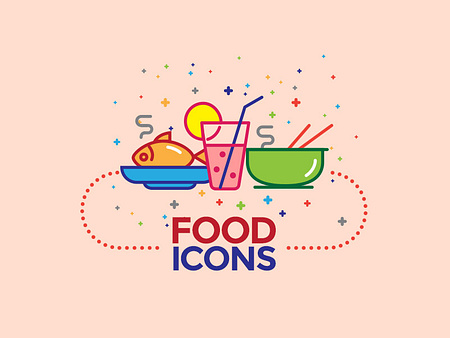 Food Icons by Graphicsfuel on Dribbble