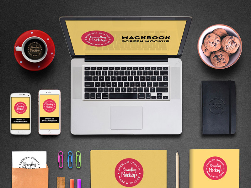 Download Branding Mockup PSD by GraphicsFuel (Rafi) on Dribbble