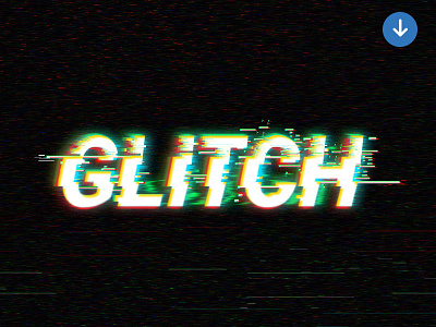 Digital Glitch Text Effect digital effect free freebie glitch text effect photoshop psd text text effect
