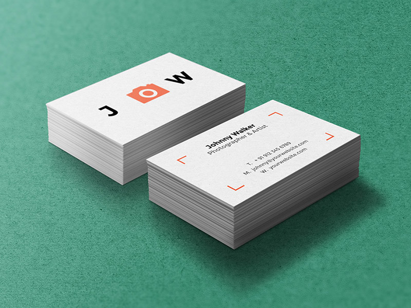 Download Business Cards Mockup by Graphicsfuel on Dribbble