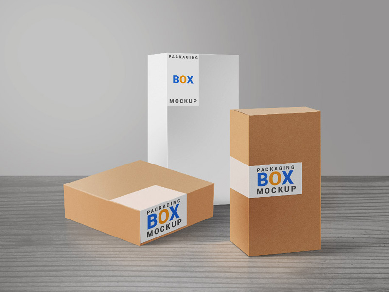 Download Product Packaging Box Mockup by GraphicsFuel (Rafi) on Dribbble