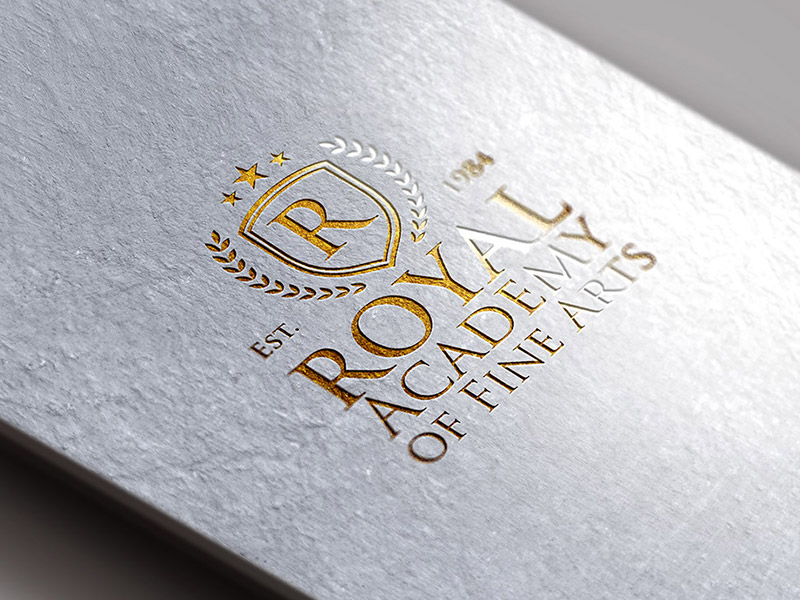 Gold Foil Logo Mockup by GraphicsFuel (Rafi) on Dribbble