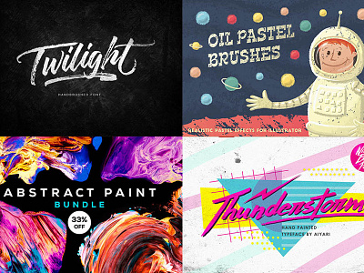 The Creative Designer's Toolkit brushes bundle bundles creative deals designers toolkit download fonts graphics