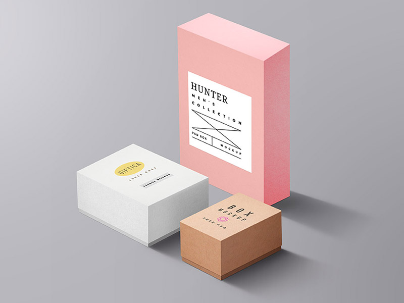 Download Packaging Boxes Mockup by GraphicsFuel (Rafi) | Dribbble ...