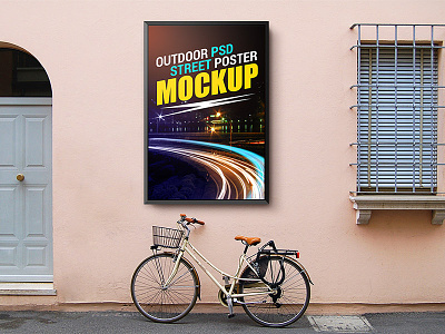 Outdoor Street Poster Mockup Template