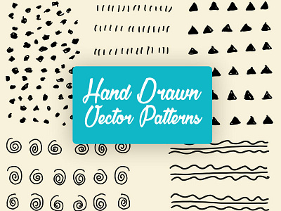Handdrawn Vector Patterns by Graphicsfuel on Dribbble