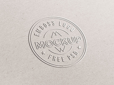 Download Emboss Paper Logo Mockup By Graphicsfuel On Dribbble