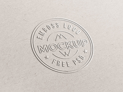 Download Emboss Paper Logo Mockup by GraphicsFuel (Rafi) - Dribbble