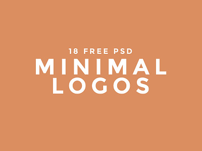 Free Minimal Logo Templates fonts free freebie freebies logo logos minimal psd files templates vector