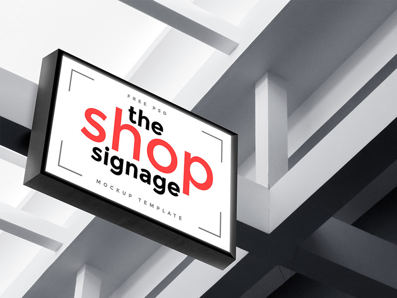 Download Free Outdoor Signage Mockup Template by Graphicsfuel on Dribbble