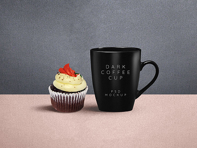 Dark Coffee Mug Mockup