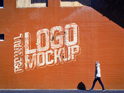 Street Wall Logo Mockup PSD download free freebie freebies logos mockup psd street wall logo mockup templates