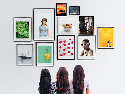 Download Wall Photo Frames Gallery Psd Mockup By Graphicsfuel On Dribbble