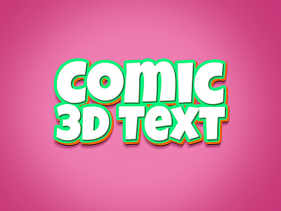 3D Comic Text Effect PSD 3d comic text effect cartoon text free free psd freebie freebies photoshop psd psd download text effect psd