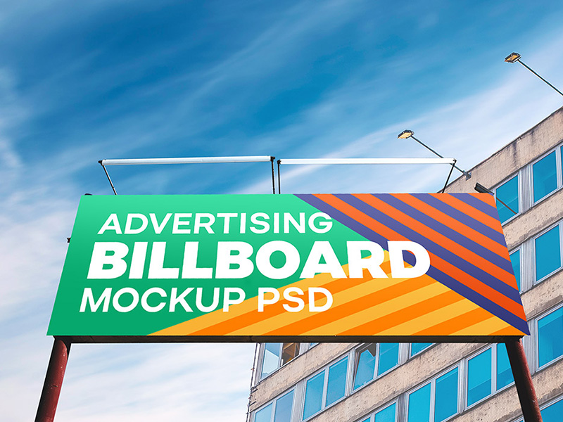 Outdoor Billboard Mockup PSD by GraphicsFuel (Rafi) on Dribbble