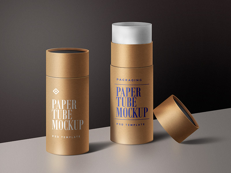 Paper Tube Mockup PSD by Graphicsfuel on Dribbble