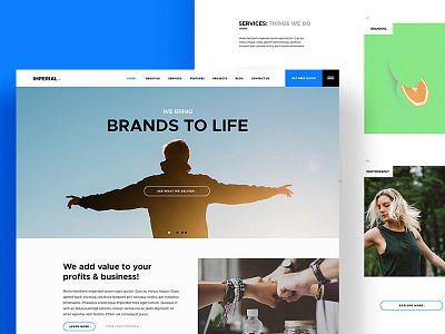 Imperial: PSD Website Template