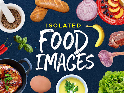 30 Isolated Food Images