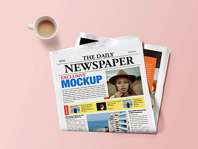 Newspaper Mockup PSD