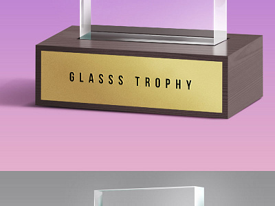 Download Glass Trophy Psd Mockup By Graphicsfuel On Dribbble
