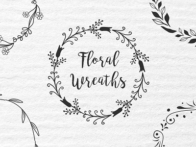 Vector Floral Wreath Set ai eps floral wreaths free freebie freebies psd vector wreaths wreaths