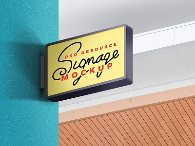 Store Wall Signage Mockup business signage download free free psd freebie freebies logo mockup mockups psd files store wall signage templates wall signage