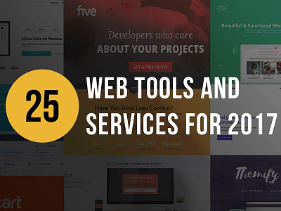 25 Web Tools & Services design articles design tools web design web development web services web services. web tools websites wp themes