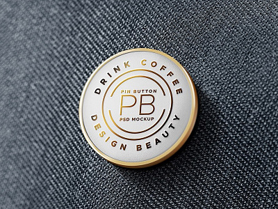 Download Metal Pin Badge Psd Mockup By Graphicsfuel On Dribbble