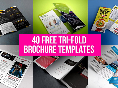40 Free Tri-fold Brochure Templates brochure design download free freebie freebies mockup psd psd template tri fold brochure mockup