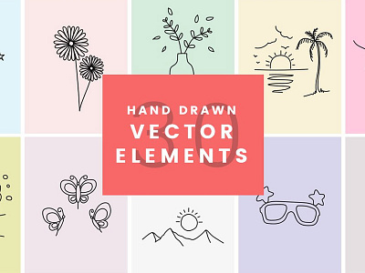 30 Handdrawn Vector Elements