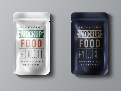 Food Packaging Pouch Mockup