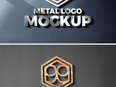 Download Wood Metal Cut Logo Mockup By Graphicsfuel On Dribbble