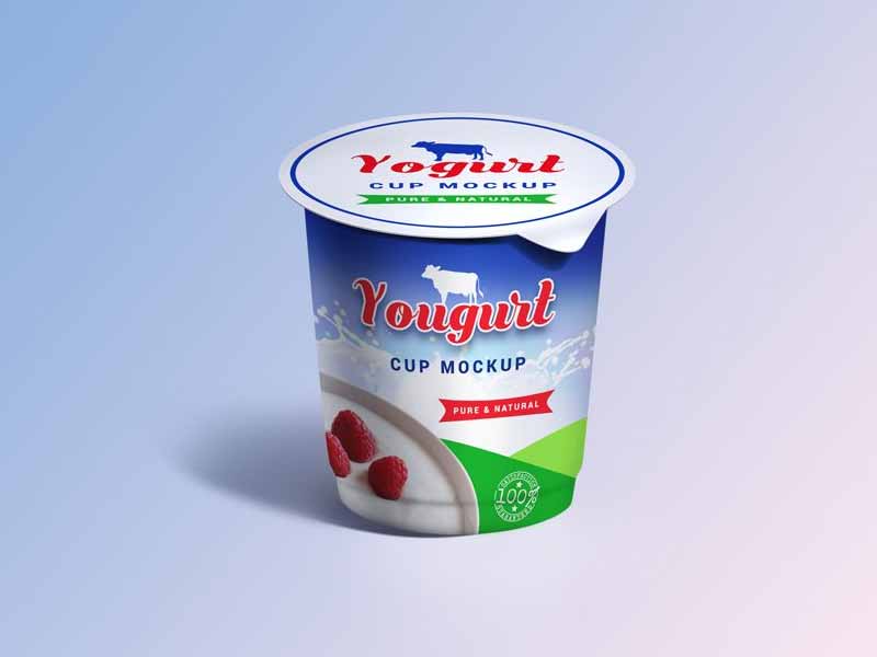 Download Yogurt Cup Mockup by GraphicsFuel (Rafi) on Dribbble