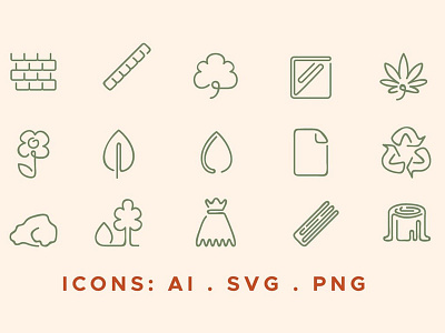Green Sustainable Icons Pack