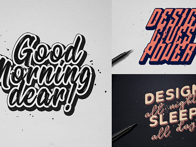 Handwritten Calligraphic Text Effects