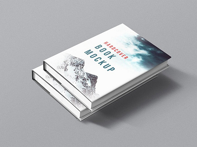 Free Open Hardcover Book Mockup (PSD)