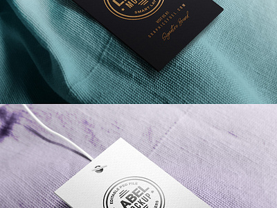 Clothing Tag Label Mockup by Graphicsfuel on Dribbble