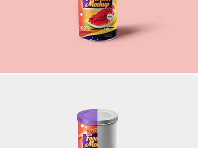 Download Food Tin Can Mockup By Graphicsfuel On Dribbble