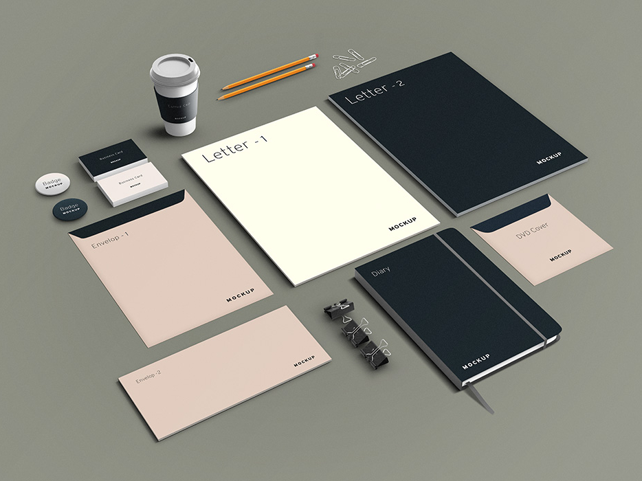 Download Branding Mockup PSD Elements by GraphicsFuel (Rafi) on ...