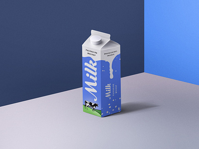 Milk Packaging Mockup download download psd free freebie milk packaging mockup photoshop template