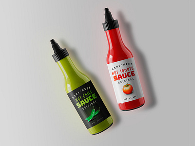 Sauce Bottle Mockups