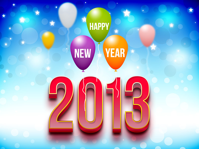 New Year, 2013 Wallpaper by Graphicsfuel on Dribbble