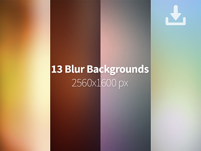 13 Blurred Backgrounds Freebie